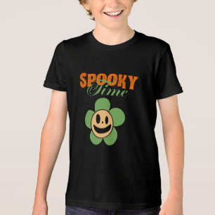 Grappige Spooky Ghost Flower ,Spooky limoen Tri-Blend Shirt