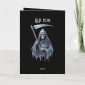 Grappige Spooky Grim Reaper 30e verjaardag voor he Kaart (Achterkant)