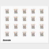 Grappige Spooky Halloween Farm Dieren Ronde Sticker (Vel)