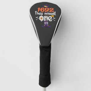 Grappige Spooky Halloween Heks Ze Mist Een Cadeau Golfheadcover