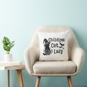Grappige Spooky Schattigee Halloween Kinderloze Ca Kussen
