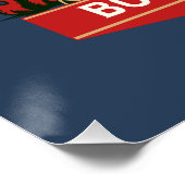 Grappige spooky schedel halloween perfect poster (Hoek)