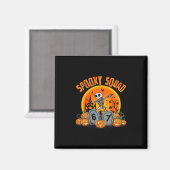 Grappige Spooky Squad 67 Skelet Halloween 67 Gehee Magneet (Voorkant / Achterkant)