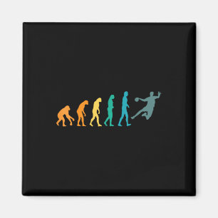 Grappige sport evolutie handbal magneet