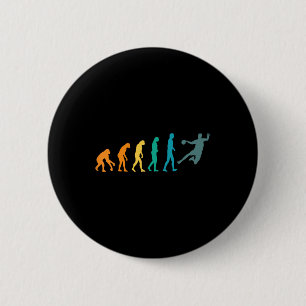 Grappige Sport Evolutie Handbal Ronde Button 5,7 Cm