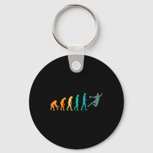 Grappige Sport Evolutie Handbal Sleutelhanger