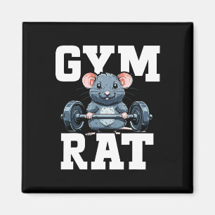 Grappige Sport Gym Rat Fitness Bodybuilding Magneet