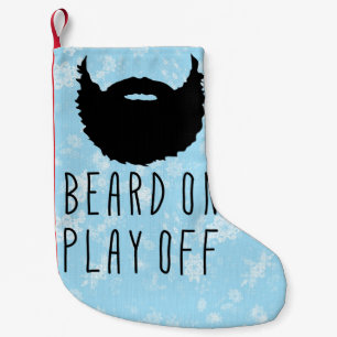 Grappige Sport Playoff Baard Kerst Stocking Kleine Kerstsok