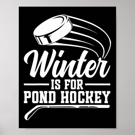 Grappige sport vijverhockeyspeler poster (Voorkant)