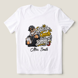 Grappige sportclaim op de coach met de baard Tri-Blend shirt