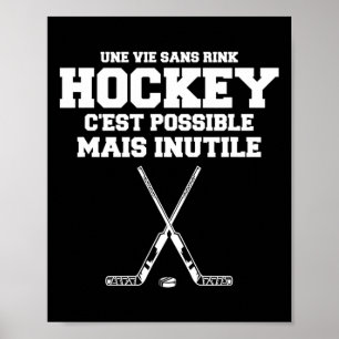 Grappige sportieve hockeycitaten voor mannen voor poster