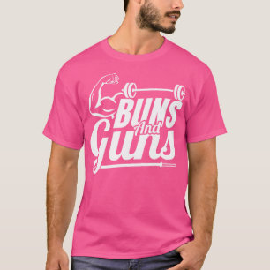 Grappige sportschool fitness broodjes en Pistolen T-shirt