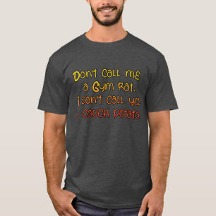 Grappige sportschool rat humor workout t-shirt