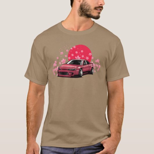 Grappige sportwagen Dee auto auto sedan grappig T-shirt (Voorkant)