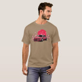 Grappige sportwagen Dee auto auto sedan grappig T-shirt (Voorkant volledig)