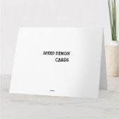 Grappige sportwagen Jumbo Verjaardag Kaart (Achterkant)