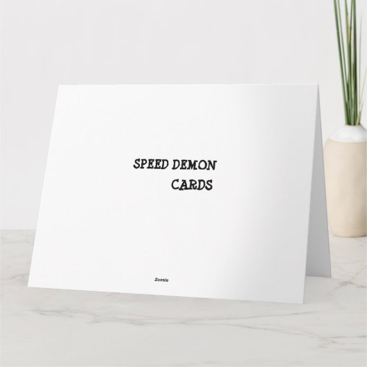 Grappige sportwagen Jumbo Verjaardag Kaart (Achterkant)