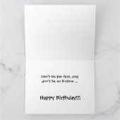 Grappige sportwagen Jumbo Verjaardag Kaart (Binnen)