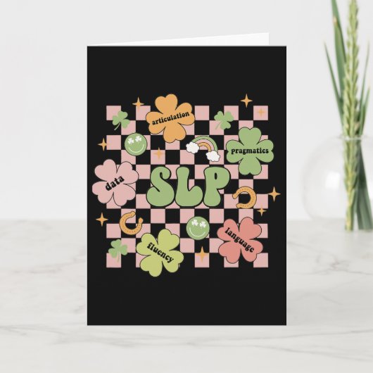 Grappige spraaktaalpathologie St. Patrick's Day S Kaart (Voorkant)