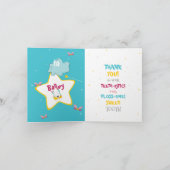 Grappige sprankelende magische tandenfee bedankt kaart (Binnen)