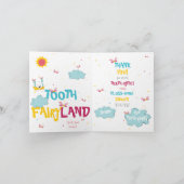 Grappige sprankelende magische tandenfee bedankt kaart (Binnen)