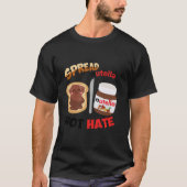 Grappige spread Nutella niet haat kleding lange mo T-shirt (Voorkant)