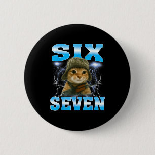 Grappige spreuk 67 Katten Buikpijn Overlevende Kat Ronde Button 5,7 Cm