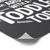 Grappige Spreuk Argument Verloren Met Peuter Vanda Poster (Hoek)