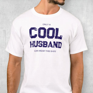 Grappige Spreuk Blauwe Typografie Humor Cool Echte T-shirt