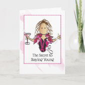 Grappige spreuk Etnische vrouw Vrouwelijke verjaar Kaart (Voorkant)