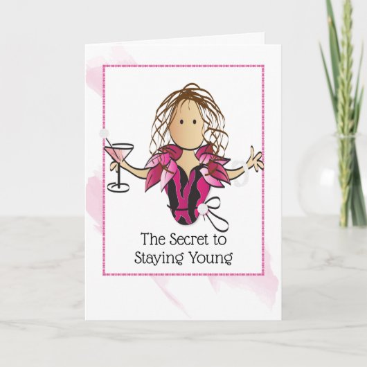 Grappige spreuk Etnische vrouw Vrouwelijke verjaar Kaart (Voorkant)