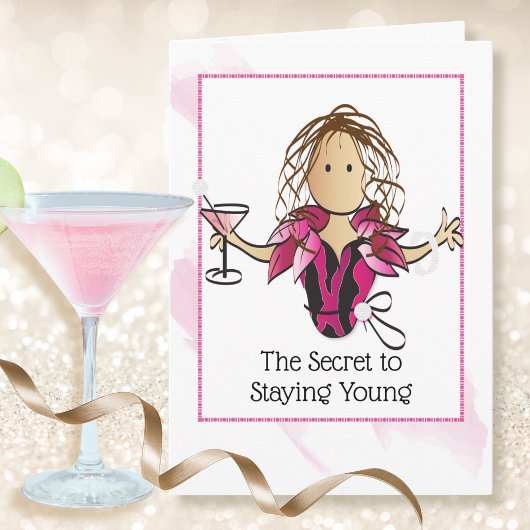 Grappige spreuk Etnische vrouw Vrouwelijke verjaar Kaart