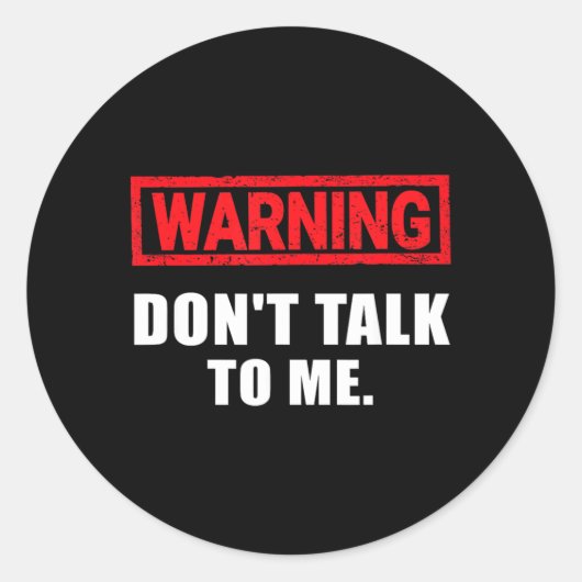 Grappige Spreuk Grapjas Sarcastisch Grappig Volwas Ronde Sticker (Voorkant)