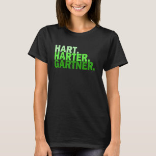 Grappige spreuk hard hardener tuinman groen gazon t-shirt
