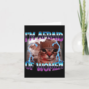 Grappige Spreuk Humor Bang Voor Vrouwen Kat Meme D Kaart