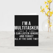 Grappige spreuk humoristische multitask grap kaart (Gele Bloem)