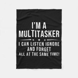 Grappige spreuk humoristische multitask grapige ui fleece deken
