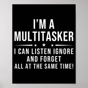 Grappige spreuk humoristische multitask grapige ui poster