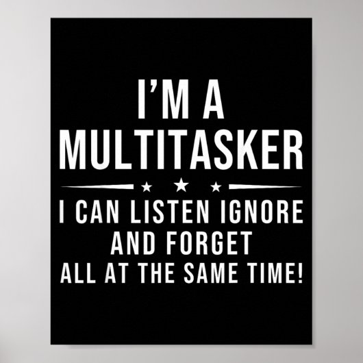 Grappige spreuk humoristische multitask grapige ui poster (Voorkant)