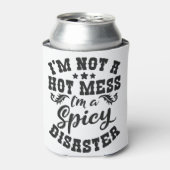 Grappige Spreuk Ik ben geen warboel maar een pitti Blikjeskoeler (Blikje Voorkant)