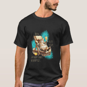 Grappige spreuk kat zomer cocktail t-shirt