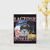 Grappige spreuk lactose intolerant grappige kat me kaart (Gele Bloem)