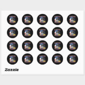 Grappige spreuk lactose intolerant grappige kat me ronde sticker (Vel)