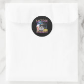 Grappige spreuk lactose intolerant grappige kat me ronde sticker (Tas)