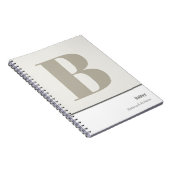 Grappige Spreuk Maak Je Eigen Monogram Notitieboek (Rechterzijde)