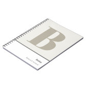 Grappige Spreuk Maak Je Eigen Monogram Notitieboek (Linkerzijde)