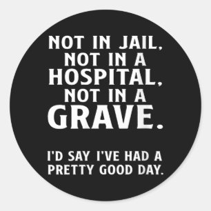 Grappige Spreuk Mannen Grappig Citaat Vrouwen Sarc Ronde Sticker