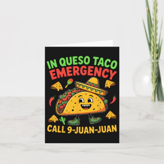 Grappige Spreuk Meme Cinco De Mayo Mexicaanse Taco Kaart (Voorkant)