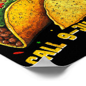 Grappige spreuk meme cinco de mayo Mexicaanse taco Poster (Hoek)