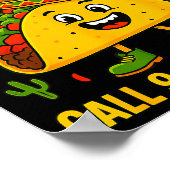 Grappige spreuk meme cinco de mayo Mexicaanse taco Poster (Hoek)